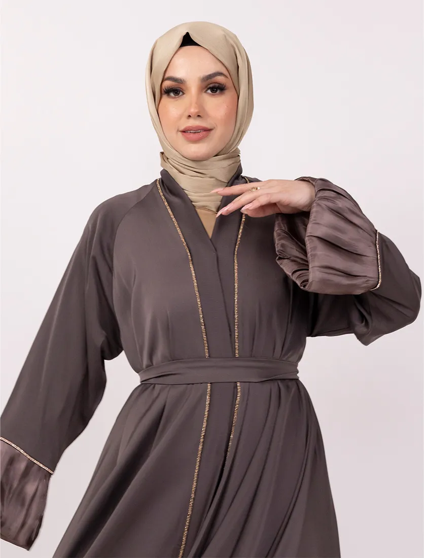Mauve Regal Charm Abaya